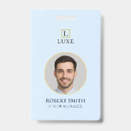 写真カスタムとバーコード付き従業員IDバッジ バッジ