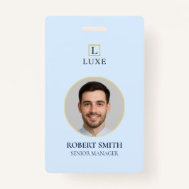 写真カスタムとバーコード付き従業員IDバッジ バッジ