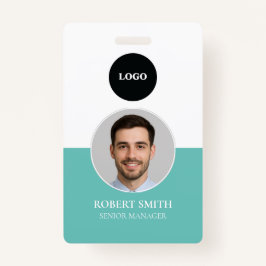 写真カスタムとバーコード付き従業員IDバッジ バッジ