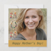 写真カスタムとメッセージで母の日のMostaza シーズンカード (正面)