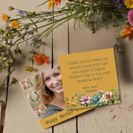 写真カスタムとメッセージで母の日のMostaza シーズンカード