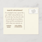 写真カスタムとメッセーパーソナライズされたジ インビテーションポストカード (裏面)