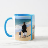 写真カスタムと写真のコラージュマグデザイン マグカップ (左)