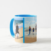 写真カスタムと写真のコラージュマグデザイン マグカップ (正面左)