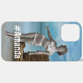 写真カスタムと名前サマーモダンビーチブルー Case-Mate iPhoneケース (裏面 / 右)