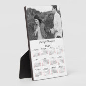 写真カスタムと名前2026カレンダー フォトプラーク (側面)