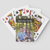 写真カスタムと家族の名前 トランプ (裏面)