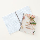 写真カスタムと引用文付きパステルスパイラルノート ノートブック (内部)