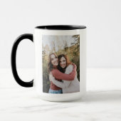 写真カスタムと文字おばあちゃん写真カップ付きマグカップ マグカップ (左)