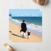 写真カスタムと文字が入ったフォトカード ノートカード (正面/裏面インサイチュ)