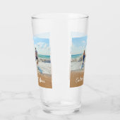 写真カスタムと文字が入ったフォトグラス タンブラーグラス (左)