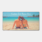 写真カスタムと文字が入ったフォトデスクマット デスクマット (正面)