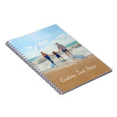 写真カスタムと文字が入ったフォトノートブック ノートブック (右側)
