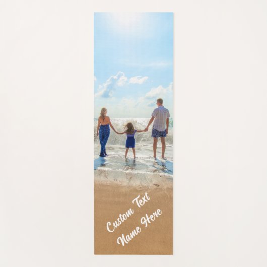 写真カスタムと文字が入ったフォトヨガマット ヨガマット (正面)