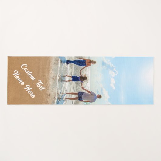 写真カスタムと文字が入ったフォトヨガマット ヨガマット (正面(横))