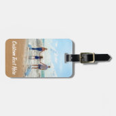 写真カスタムと文字が入ったフォトラゲージタグ ラゲッジタグ (正面横)