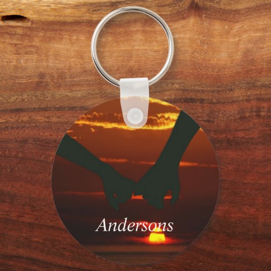 写真カスタムと文字が独自のキーチェーンを作成 キーホルダー (正面)