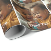 写真カスタムと文字のシール ラッピングペーパー (ロールコーナー)