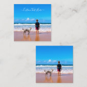 写真カスタムと文字のノートカード ノートカード (正面/裏面)