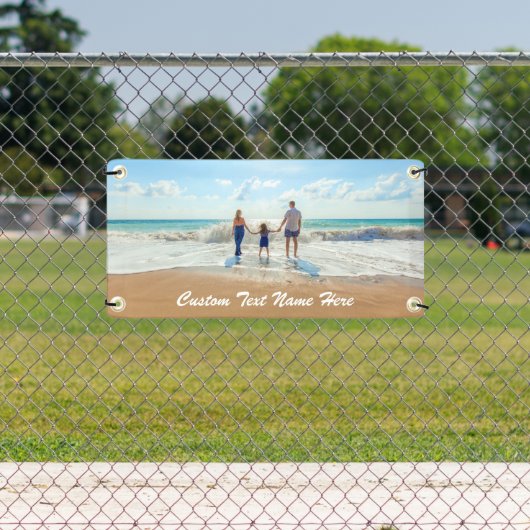 写真カスタムと文字のフォトバナー 横断幕 (インサイチュ)