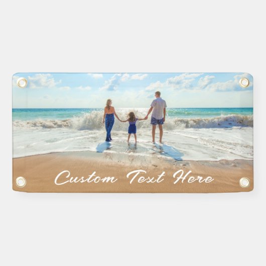 写真カスタムと文字のフォトバナー 横断幕 (横)