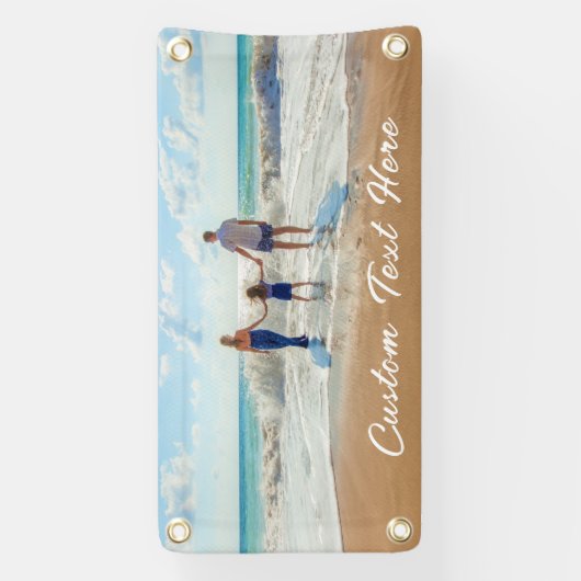 写真カスタムと文字のフォトバナー 横断幕 (縦)