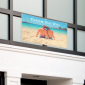 写真カスタムと文字のフォトバナー 横断幕 (ビルの外側)