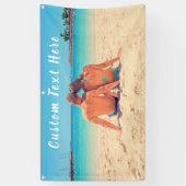 写真カスタムと文字のフォトバナー 横断幕 (縦)