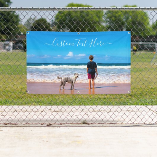 写真カスタムと文字のフォトバナー 横断幕 (インサイチュ)