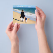 写真カスタムと文字のフォトフライヤー チラシ (手)