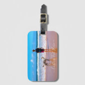 写真カスタムと文字のラゲージタグ ラゲッジタグ (正面縦)