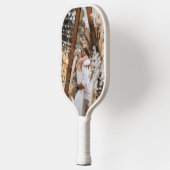 写真カスタムと文字の付いたピクルボールのパドル ピックルボールラケット (左)