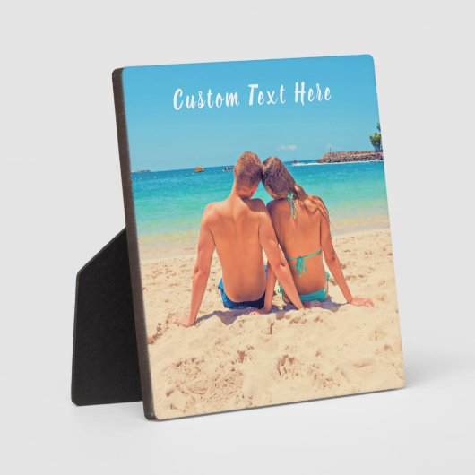 写真カスタムと文字の写真とプラークの贈り物 フォトプラーク (正面)