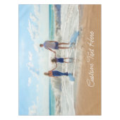 写真カスタムと文字の写真のテーブルクロス テーブルクロス (正面)