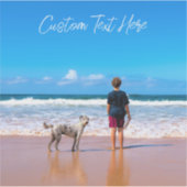 写真カスタムと文字の写真シール シール (正面)