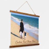 写真カスタムと文字の写真タペストリー 吊り下げ型タペストリー (傾斜あり)