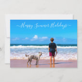 写真カスタムと文字の夏のカード (正面)