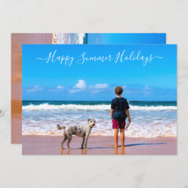 写真カスタムと文字の夏のカード