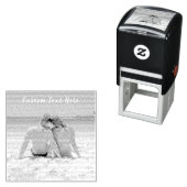 写真カスタムと文字の状態例自分のデザイン セルフインキングスタンプ (インサイチュ)