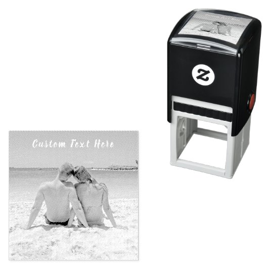 写真カスタムと文字の状態例自分のデザイン セルフインキングスタンプ (インサイチュ)