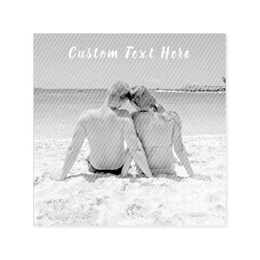 写真カスタムと文字の状態例自分のデザイン セルフインキングスタンプ (デザイン)