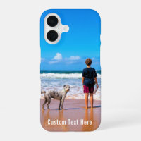 写真カスタムと文字のiPhoneケース