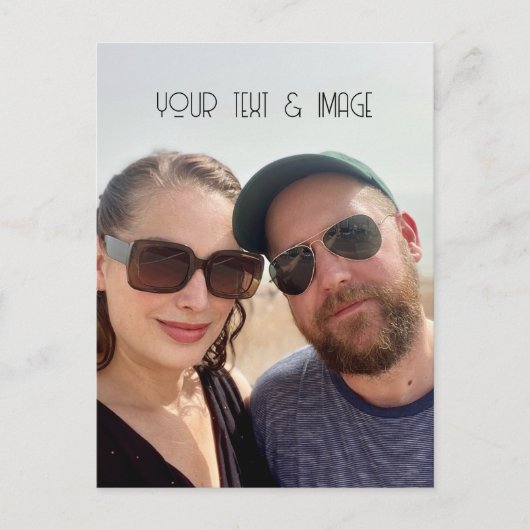 写真カスタムと文字は独自のアートデコを作成 ポストカード (正面)