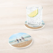 写真カスタムと文字を使用したフォトコースター コースター (側面)