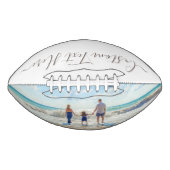 写真カスタムと文字を持つフォトサッカー アメリカンフットボール (正面)