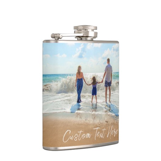 写真カスタムと文字を持つフォトフラスクギフト フラスク (右)