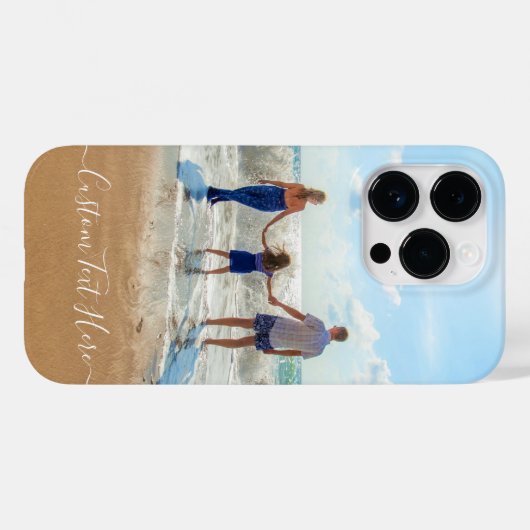 写真カスタムと文字ギフトのパーソナライズされた Case-Mate iPhoneケース (裏面 (横))