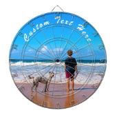 写真カスタムと文字ダーツボード ダーツボード (正面)