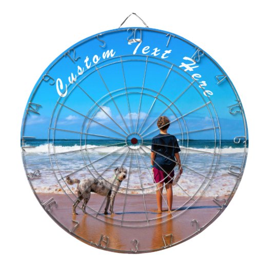 写真カスタムと文字ダーツボード ダーツボード (正面)