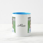 写真カスタムと文字マグパーソナライズされた、写真マグ、 マグカップ (中央)